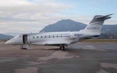 Image of aircraft registration N280GT - A Gulfstream G280- operated by Gulfstream Leasing LLC