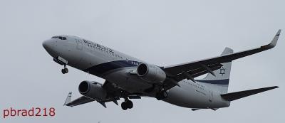 Image of aircraft registration 4X-EKF - A 737-8HX(WL) operated by El Al Israel Airlines