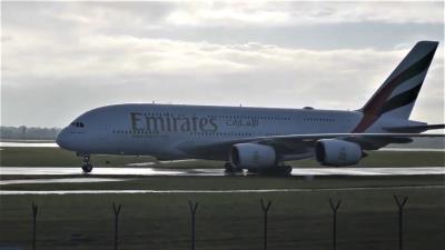 Image of aircraft registration A6-EUW - A A380-842 operated by Emirates