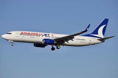 Photo of aircraft TC-SCK operated by Anadolu Jet