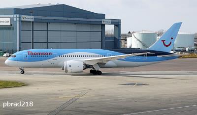 Image of aircraft registration G-TUIG - A 787-8 Dreamliner operated by Thomson Airways