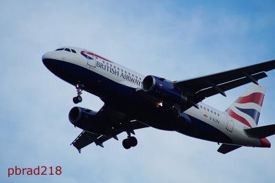 Image of aircraft registration G-EUPA - A A319-131 operated by British Airways