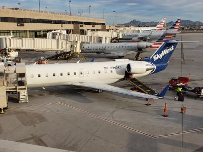 Photo of aircraft N863AS operated by SkyWest Airlines