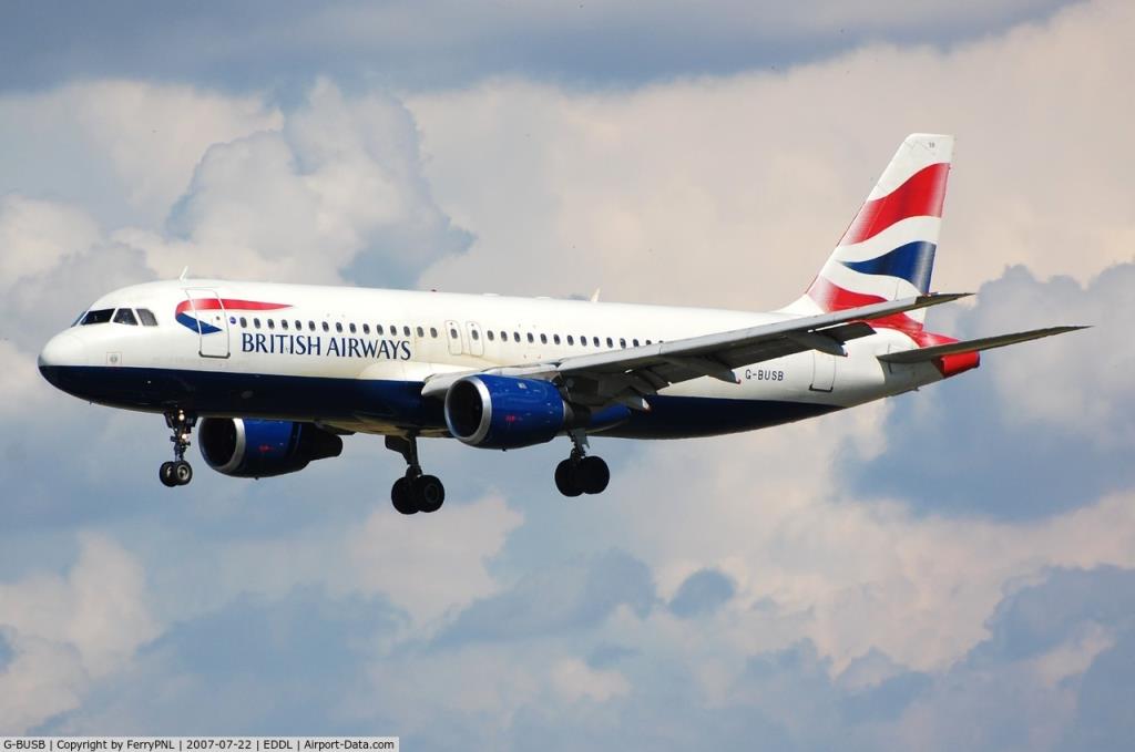 Photo of aircraft G-BUSB operated by British Airways