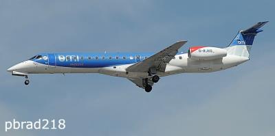 Image of aircraft registration G-RJXG - A ERJ-145-EP operated by BMI Regional
