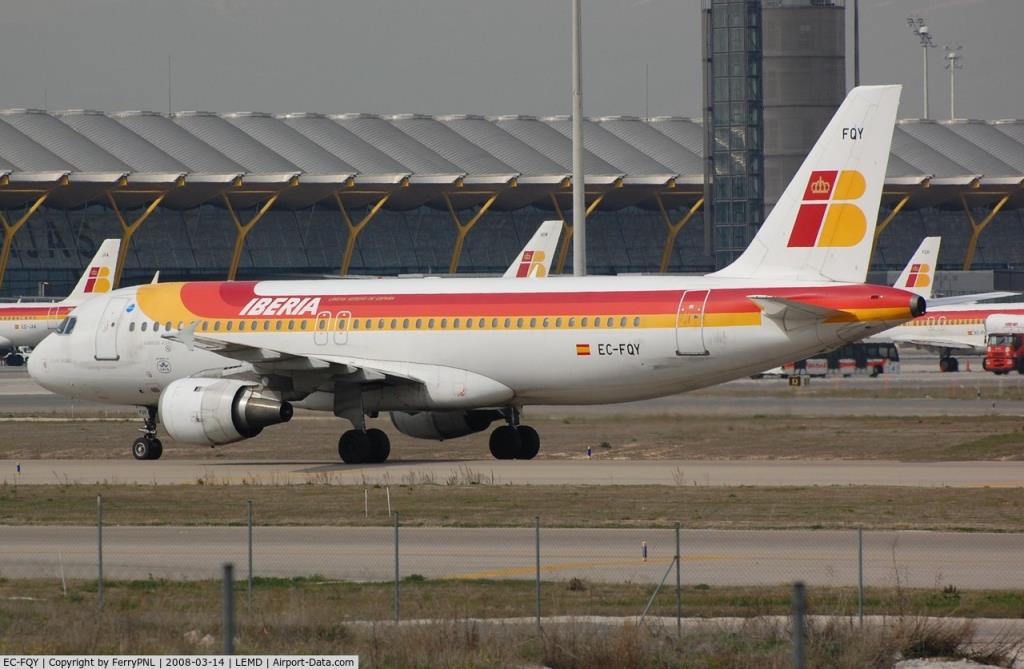 Photo of aircraft EC-FQY operated by Iberia