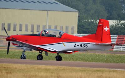 Photo of aircraft A-935 operated by Swiss Air Force