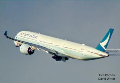 Image of aircraft registration B-LXD - A A350-1041 operated by Cathay Pacific Airways