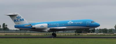 Image of aircraft registration PH-KZS - A Fokker 70 operated by KLM Cityhopper