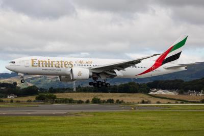 Image of aircraft registration A6-EWJ - A 777-21H(LR) operated by Emirates