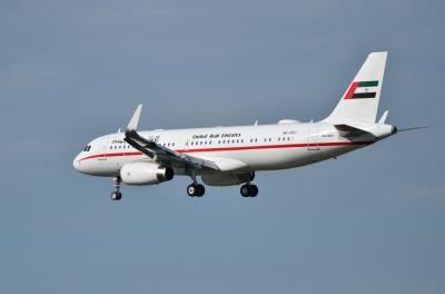 Image of aircraft registration A6-SHJ - A A320-232(CJ) Prestige operated by Rulers Flight Sharjah
