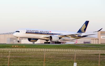 Photo of aircraft 9V-SMS operated by Singapore Airlines