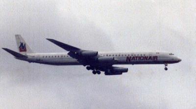 Image of aircraft registration C-GQBA - A DC-8-63 operated by Nationair