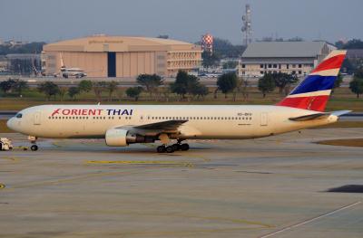 Photo of aircraft HS-BKH operated by Orient Thai Airlines